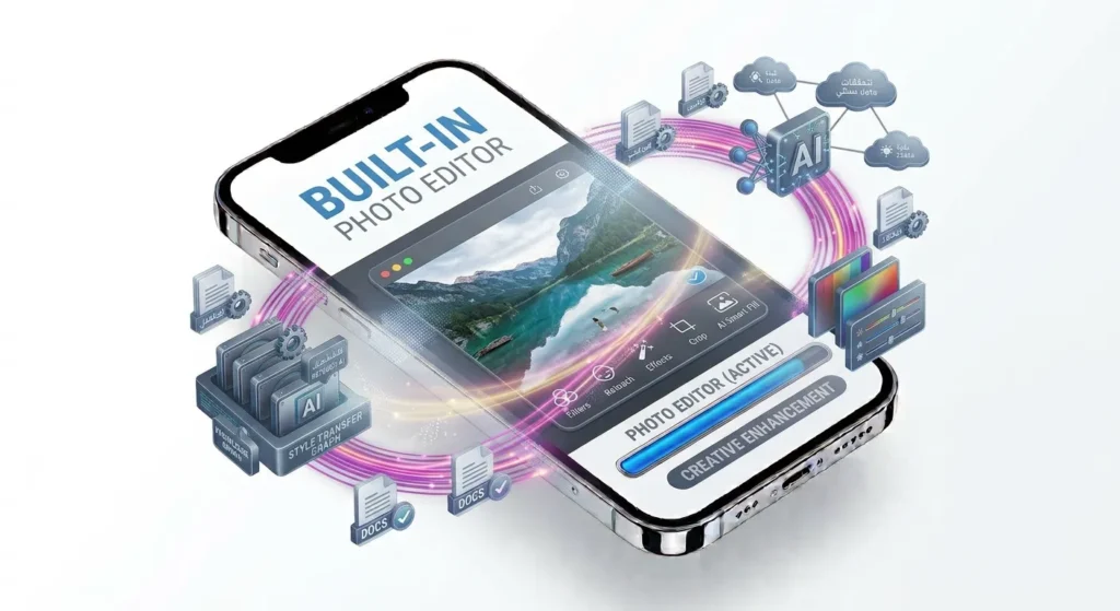 Built-In Photo Editor