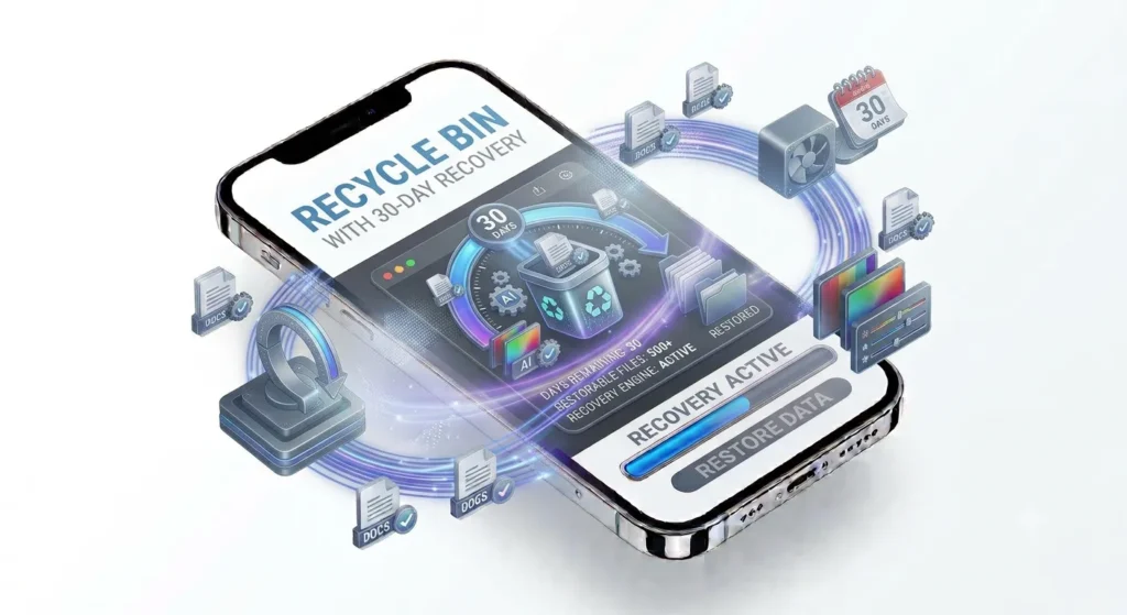 Recycle Bin with 30-Day Recovery